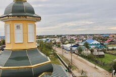 Вид с колокольни Никольской церкви на Вилюйск